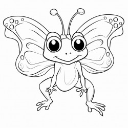 a frog with fairy wings