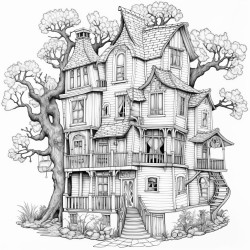 house and tree