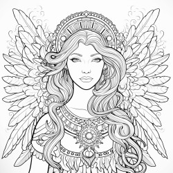 coloriage de nol religieux
