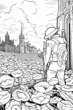 a remembrance day scene