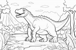 dinosaurs at the forest