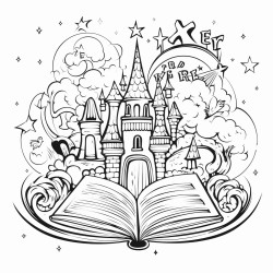 magical fantasy world with words reading is magic
