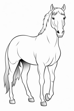 standing horse