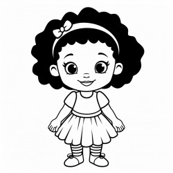 black 1 year old girl