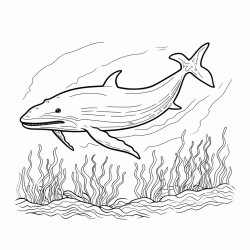 whale swimming in the ocean