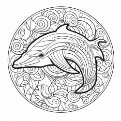dolphin mandala