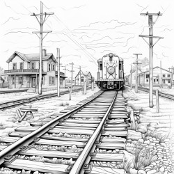 abandoned railroad crossing intersection