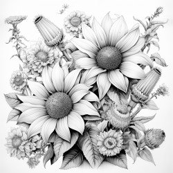 space shuttle sunflowers