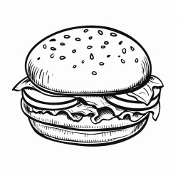 delicious hamburger