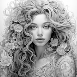 person with beautiful hair