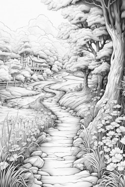 forks background road