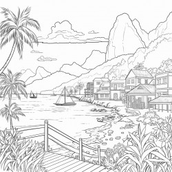 stlucia caribbean island view
