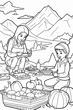 picnic in mountains in park city utah
