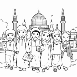 un coloriage pour un enfant de 6 ans sur le theme de la france et la palestine