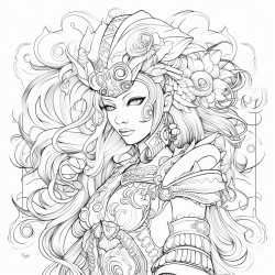 abstract fantasy character