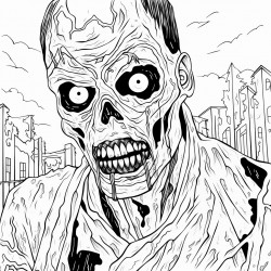 horror paint by number