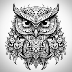 owl mandala art