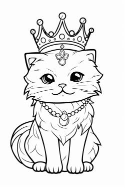 persian cat wearing a tiara sitting on the back of a velociraptor