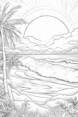 beach sunrise