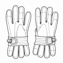 pair of winter gloves