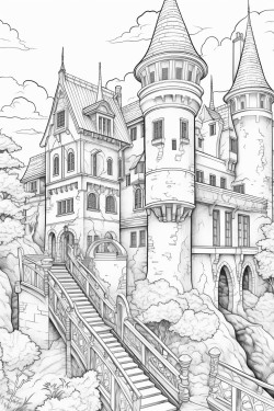 sorcire avec chateau en fond