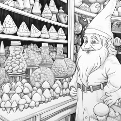 gnomes in a candy store