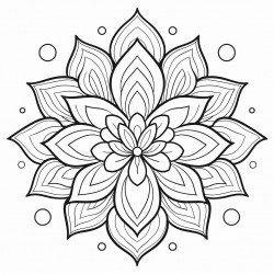 a beautiful lotus flower mandala