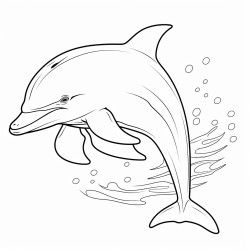 delfin para colorear