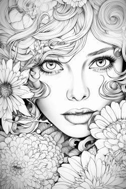 create a colouring page from image