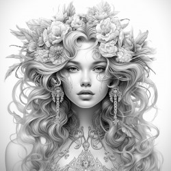 tattled beautiful woman