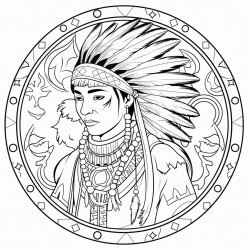 create an illustration that celebrates native american culture and traditions throu