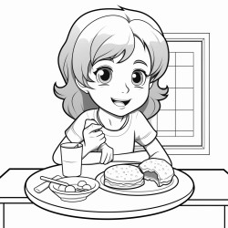 girl who eats breakfast