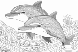 dolphins and rainbows
