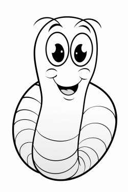 cute earthworm