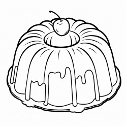 bundt cake with a piece removed