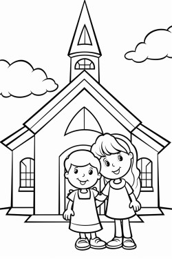 i belong at church with child