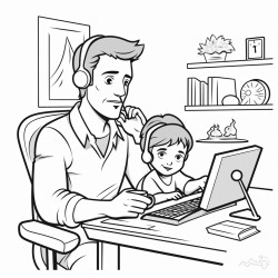 call center dad morning ang night