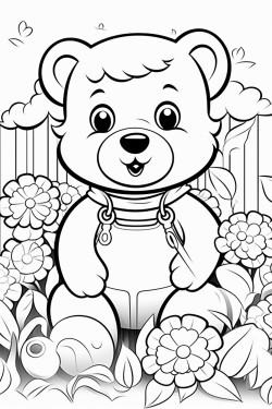 bear in the garden