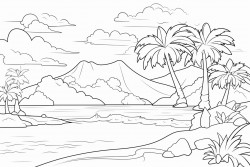 tropical island
