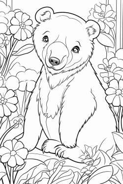 bear in the garden