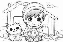 petit coin mignon et confortable