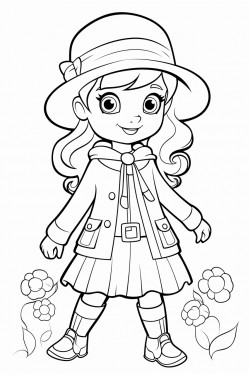 uma menina em uma aventura com o seu cao