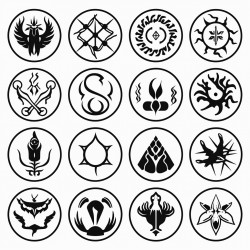 alchemy symbols runes mythical creatures