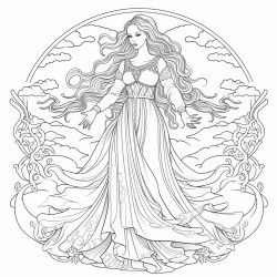 goddes of tides and seasons full body
