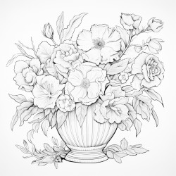 cozy french antique flowers