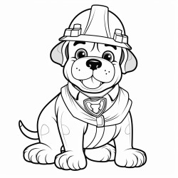 an english bulldog wearing a hard hat and construction vest