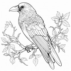 crow perched