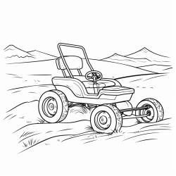 buggy dans les dunes
