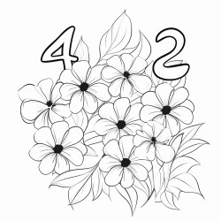 create a numbers coloring book