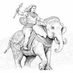big strong elephant centaur